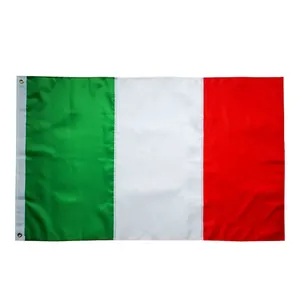 Новый продукт, недорогой флаг Polyester3 * 5 футов с сублимационной печатью, пользовательский размер, двусторонний флаг Италии, баннер с логотипом, печать на заказ