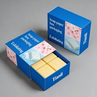 Cajas de Papel Blanco para Jabón con Diseño Personalizado de Impresión Digital, Precios Bajos, para Barras de Jabón, Venta al por Mayor