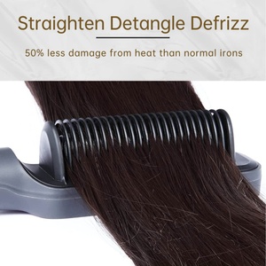 Plancha de Pelo Portátil 2 en 1 para Mujer, Plancha de Pelo Infrarroja Desmontable y Rizador de Pelo - Product Image 4