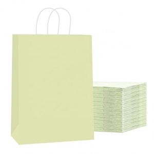 Eco-Friendly Colorful Kraft <b>Paper</b> Gift Bag for Jelly Pet Food & Birthday Wedding Goodies Solid Color for Packaging - Product Image 1