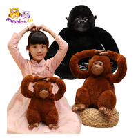 Les orang-outans doux peuvent être personnalisés sur votre design, animal en peluche, jouets pour bébé, singe suspendu, jouet en peluche