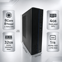 E700 ZD Desktop Bisnis Baru yang Stabil Zhaoxin 2.7GHz CPU DDR4 RAM BIOS Aman Kylin UOS PC Kantor yang Dapat Disesuaikan