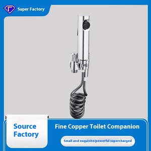 Modern Wall-Mounted Brass Faucet Artifact Household Bathroom High-Pressure Nozzle Toilet Companion Flushing Spray Gun for - Product Image 3
