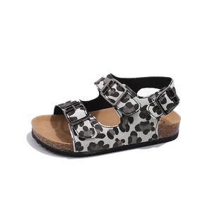Durable Using Low Price 2024 New Design Casual Wholesale Fashion Double Buckle Cork <strong>Slippers</strong> for Girls - Product Image 2