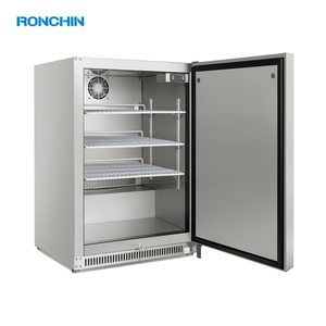 ثلاجة مكتبية من الفولاذ المقاوم للصدأ مضادة لبصمات الأصابع سعة 150 لتر مع إزالة الصقيع التلقائي للاستخدام المنزلي والحدائق والبارات الخارجية والداخلية وتحت الطاولات والفنادق - Product Image 3