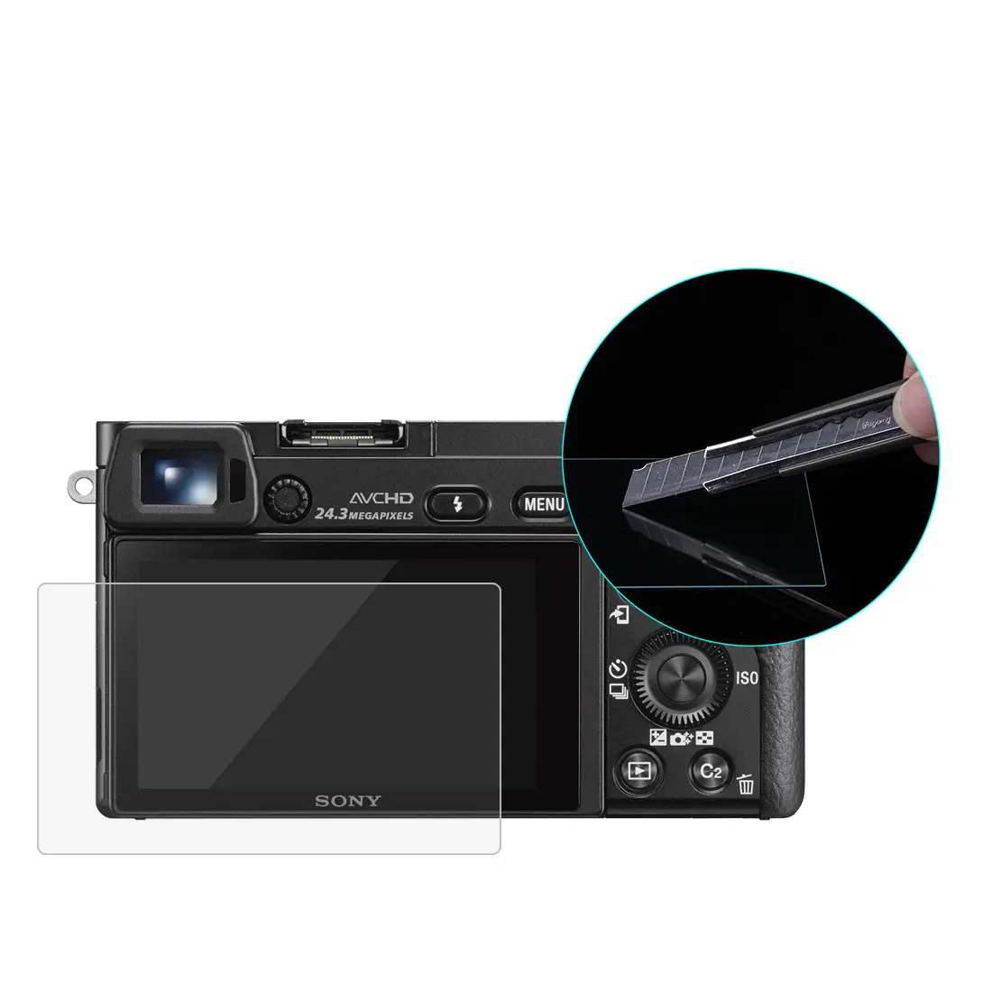 PU5512 SLR Camera Screen Protector for Sony Digital HD Film Protective Protector Tempered Glass Film Anti-scratch AntCamera Film