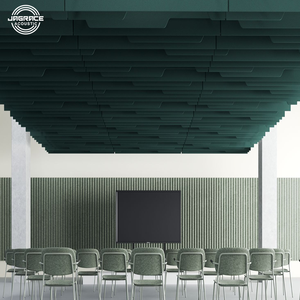 Plaques de <span class=keywords><strong>plafond</strong></span> acoustiques modernes et insonorisées en fibre de polyester, personnalisées 2026, 2x4 pour suspension - Product Image 5