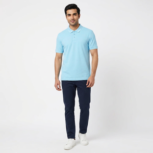 Factory Direct Summer Men's for 100% Cotton Print Anti-Wrinkle <b>T</b>-<b>Shirt</b> Young Middle-Aged Plus Size Short-Sleeved Embroidered - Product Image 1