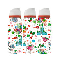 Bouteille d'eau personnalisée avec dessin animé, double paroi, isolée sous vide, anti-fuite, tasse de voyage portable, mug thermique d'extérieur pour enfants et adultes