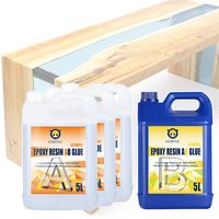 Résine de coulée profonde GORVIA E325DP 15L+5L Transparente pour table en bois DIY, table rivière, art décoratif, cristal, résine époxy 3:1