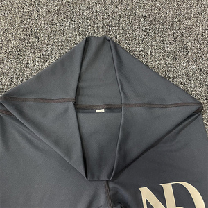 Crop Oversized Hoodies Custom Patchwork High Quality Design Sweatshirts - Product Image 4