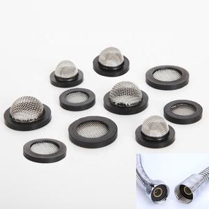 Lavadora de manguera de filtro de acero inoxidable de silicona de 1/2 "3/4"/cabezal de <span class=keywords><strong>ducha</strong></span> <span class=keywords><strong>junta</strong></span> de filtro de pantalla de manguera de jardín <span class=keywords><strong>para</strong></span> lavadora - Product Image 5