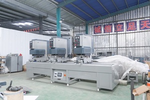 Cina di alta qualità UPVC porta finestra due teste senza soluzione di continuità saldatrice macchina <span class=keywords><strong>pvc</strong></span> porta finestra che fa la linea della macchina - Product Image 2