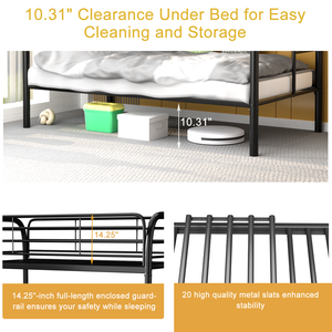 Двухъярусная кровать с металлическим каркасом - Product Image 4