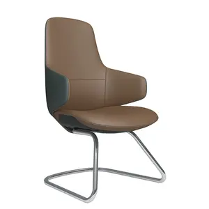 Meubles de bureau de luxe ergonomiques pour la direction Chaise de conférence en cuir