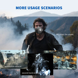 Masker <span class=keywords><strong>Respirator</strong></span> Setengah Wajah Sekali Pakai Benehal Bersertifikasi NIOSH <span class=keywords><strong>P95</strong></span> dengan Katup Anti Debu, Kartrid PM2.5, Kain Melt-blown 5 Lapis P385 - Product Image 6