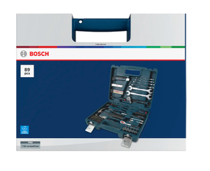 Kit d'outils à main complet 89 pièces professionnel pour la maison et la réparation automobile – Clé, pinces, tournevis, embouts – Coffret rigide de haute qualité - Product Image 2
