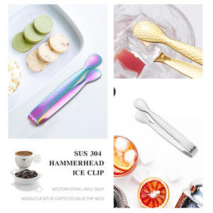 Pince à glaçons en acier inoxydable pour sucre en cubes, petite pince de service pour apéritifs, thé, café, outils de bar et cuisine - Product Image 6