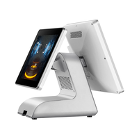 Machine de point de vente Elanda durable à double écran à deux côtés 15 pouces Windows Point de vente POS PC tout en un systèmes de caisse enregistreuse POS