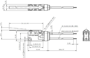 Unionwell dài đòn bẩy giới hạn Snap hành động Micro Thiết bị chuyển mạch từ <span class=keywords><strong>Microswitch</strong></span> 5e4 T85 - Product Image 2