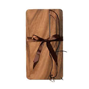 Wooden <b>Bread</b> <b>Knife</b> And Cutting Board Set Rectangle Solid Wood With <b>Knife</b> Slot For <b>Bread</b> Slicing - Product Image 5