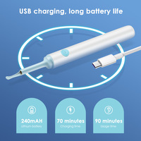Nettoyeur de cire d'oreille intelligent pour otoscope d'outil de nettoyage de dissolvant sûr d'oreille avec cuillère de nettoyage de caméra photo et vidéo Earpick