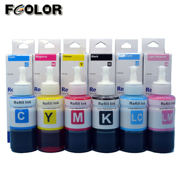 High Quality Universal Inkjet Dye Ink for Epson L800 L805 L810 L1800 Printers Digital Excellent for Refill Dye Ink Printer
