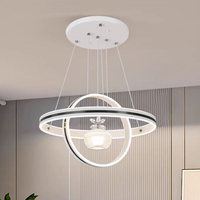 Lustre LED de luxe, lampe suspendue, éclairage de plafond intérieur, salle à manger, décoration de la maison, éclairage en fer anti-éblouissement, vente en gros
