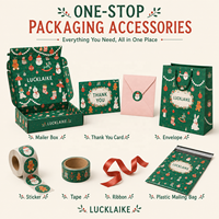 Cadeaux de Noël de luxe personnalisés, décorations de Noël rouge et doré, boîte-cadeau, emballage en carton ondulé