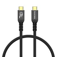 Cable USB4 Trenzado de Alvin's Cables, USB-C a USB-C, Compatible con Thunderbolt 4/3, USB 3.0, MacBookeGPUDock, Certificado por USB-IF, Cobre Puro