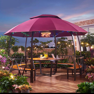 <span class=keywords><strong>Pergola</strong></span> hexagonale d'extérieur en <span class=keywords><strong>fer</strong></span> <span class=keywords><strong>forgé</strong></span> pour jardin, cour et villa, auvent pare-soleil, pavillon de loisirs à six colonnes - Product Image 1