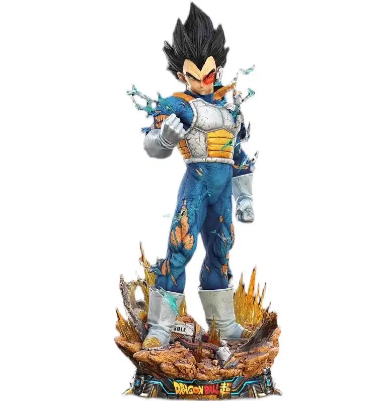 Customized Life Size Goku Vegeta Fiberglass Japanese Anime Resin Dragon Ball Goku Kakarotto Statue For Collection Gift