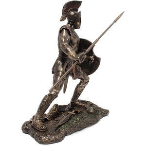 Achille <span class=keywords><strong>Héros</strong></span> grec de la guerre de Troie Statue Cold Cast Bronze 9 pouces de haut - Product Image 2
