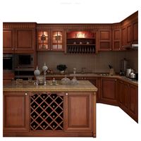 Cuisine Modulaire PRIMA en MDF, Construction Robuste, Finition Laquée, Portes en Contreplaqué Imperméable, Pré-équipée d'un Évier, Idéale pour Villas Modernes et Îlots Cuisine