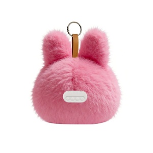<strong>Pink</strong> Rabbit Bluetooth Speaker 2-Inch Display Plush Keychain 5W Mini Portable Wireless Loudspeaker with JL 5.3 TF &amp; <strong>Radio</strong> - Product Image 5
