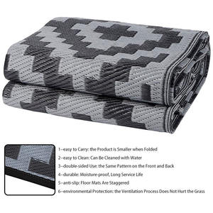 Vente en gros de <span class=keywords><strong>tapis</strong></span> d'extérieur pliable imperméable personnalisé <span class=keywords><strong>tapis</strong></span> de patio en plastique PP - Product Image 2