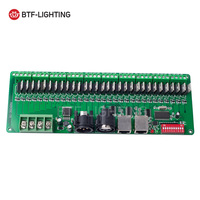 Contrôleur de bande LED RGB DMX 512 à 30 canaux RJ45 DC9V-24V, décodeur DMX