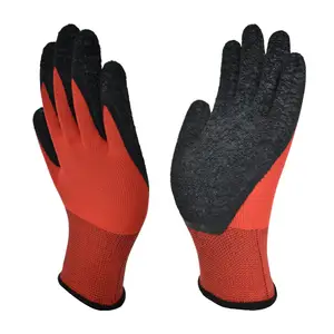 Industrial Safety Rubber Safety Work Gloves For Construction Heavy Duty Working Hand Protective