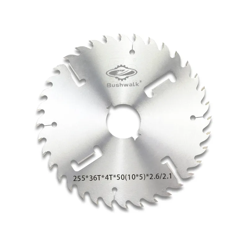 255*36T*4T*50(10*5)*2.6 2.1 cutting disc circular blade With scraper For Multi Rip Machine solid wood cutting