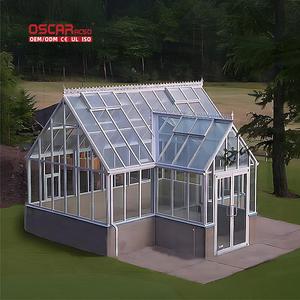 Véranda en verre isolé résistant au vent avec portes coulissantes, espace <span class=keywords><strong>de</strong></span> détente et <span class=keywords><strong>de</strong></span> divertissement extérieur - Product Image 1