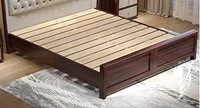 Lit Double en bois nouveau Style chinois lit de mariage de luxe en bois massif en bois tendre rangement Simple pour ensemble de meubles de chambre à coucher principale lits de chambre à coucher