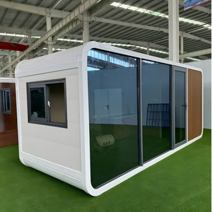 Rumah Kontainer Kapsul Berkualitas Tinggi, Villa Modular Prefabrikasi, Apartemen Panel Sandwich Baja, Desain Modern, Garansi 2 Tahun - Product Image 2