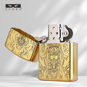 ZORRO/Zorro Z91 DIY-083 Briquet à pétrole en laiton blanc Crane <span class=keywords><strong>Boy</strong></span> coupe-vent haut de gamme, best-seller TikTok/Kuaishou - Product Image 3