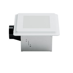 ETL Bathroom Exhaust <b>Fan</b> with Light 8 Inch, 120VAC, 80CFM, AC Motor 20W, 5CCT Selectable, 15W for the Light, 1200lm, Dimmable - Product Image 3