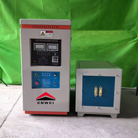 Chauffe-inducteur haute fréquence 15kW 25kW 35kW 45kW, machine de chauffage industrielle pour le brasage de tuyaux en cuivre et de pièces métalliques