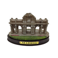 Souvenir touristique personnalisé célèbre bâtiment statue modèle résine miniature 3d bâtiment figurine
