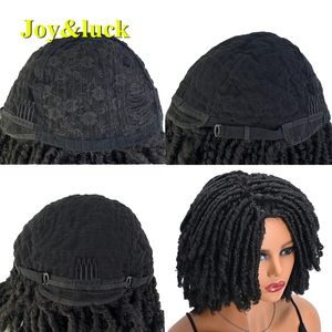 Peluca de ganchillo corta para mujer, precio mayorista de fabricante, <span class=keywords><strong>trenza</strong></span> desordenada, <span class=keywords><strong>diadema</strong></span> de tubo a la moda europea y americana - Product Image 4