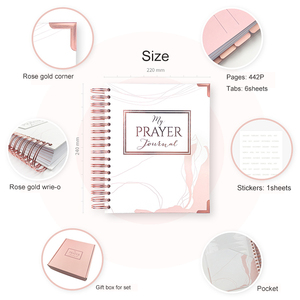 Carnets à spirale rigides OEM pour étudiants A4 A5, journaux, agendas, planificateurs, carnets mignons personnalisables, vente en gros - Product Image 4