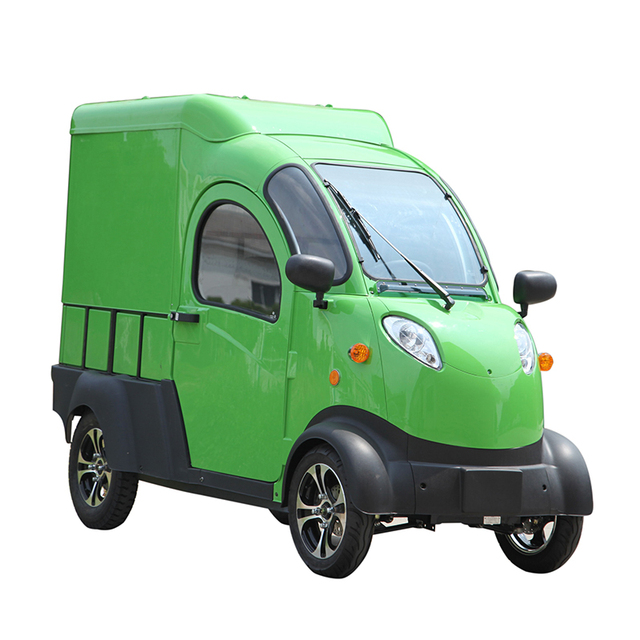 Electric Powered Mini Cargo Vehicle with Eec Four Wheel Electric Car for Cargo Use