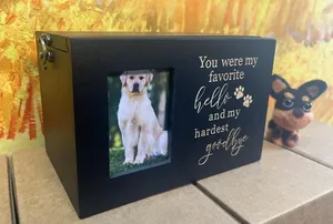 Urna Conmemorativa para Mascotas de Madera Maciza Ecológica, Clásica, Personalizada con Grabado y Marco para Fotos, Caja de Recuerdos Hecha a Mano para <span class=keywords><strong>Perros</strong></span> y Gatos - Product Image 6